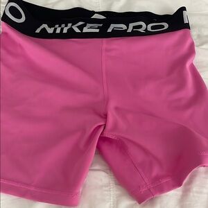 Nike Pink Athletic Shorts Compression Style